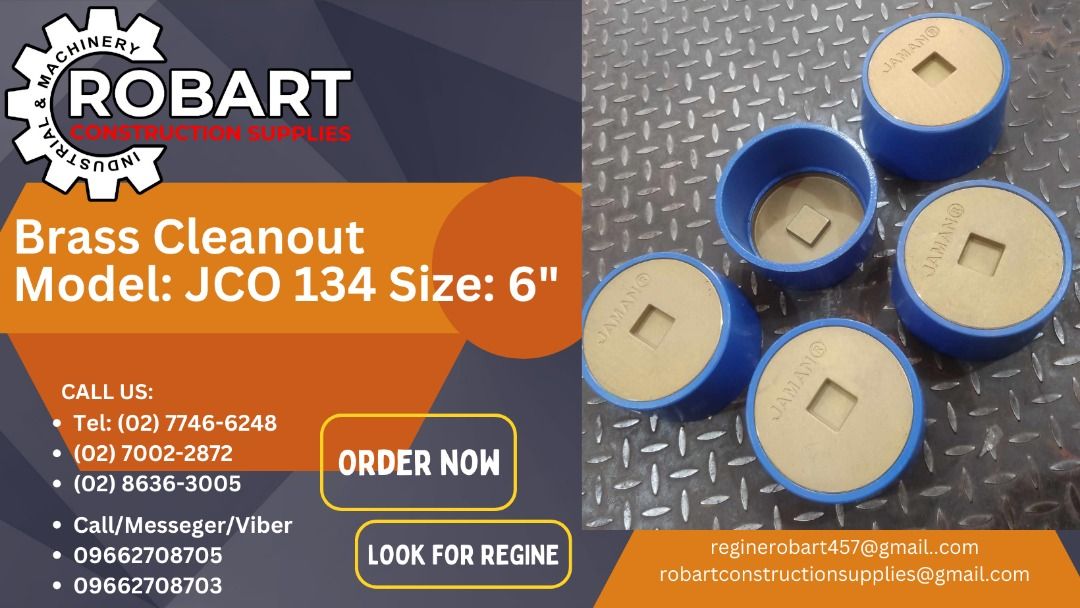 Brass Cleanout Model: JCO 134 Size: 6