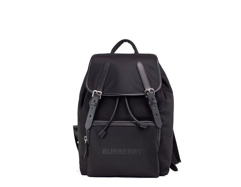 OOS BURBERRY ABBEYDALE BRANDED BLACK PEBBLED LEATHER BACKPACK SHOULDER BOOKBAG S 676.33 x 3 months via Atome