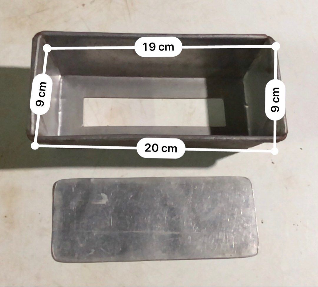 Rectangular loaf pan with false bottom for fruit cake banana cake etc (Category: Bakeware) located in Malabon City. Submitted by limbizkit247 (Listing ID 1256848312, Image 1). Description: Rectangular loaf pan with false bottom for fruit cake banana cake etc With false bottom for easy depanning Around 300pcs available Negotiable. Discount. Bulk orders. .