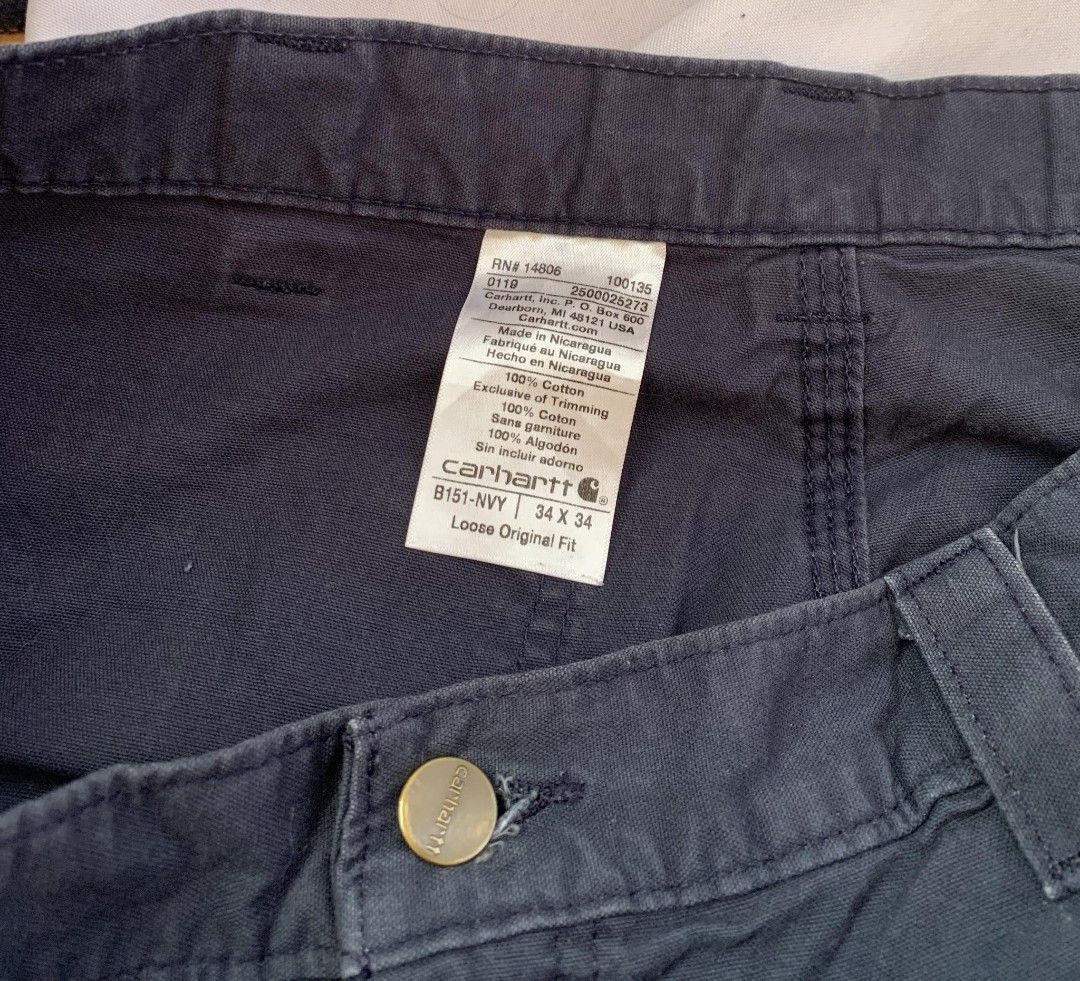 CARHARTT CARPENTER PANTS NAVY BLUE