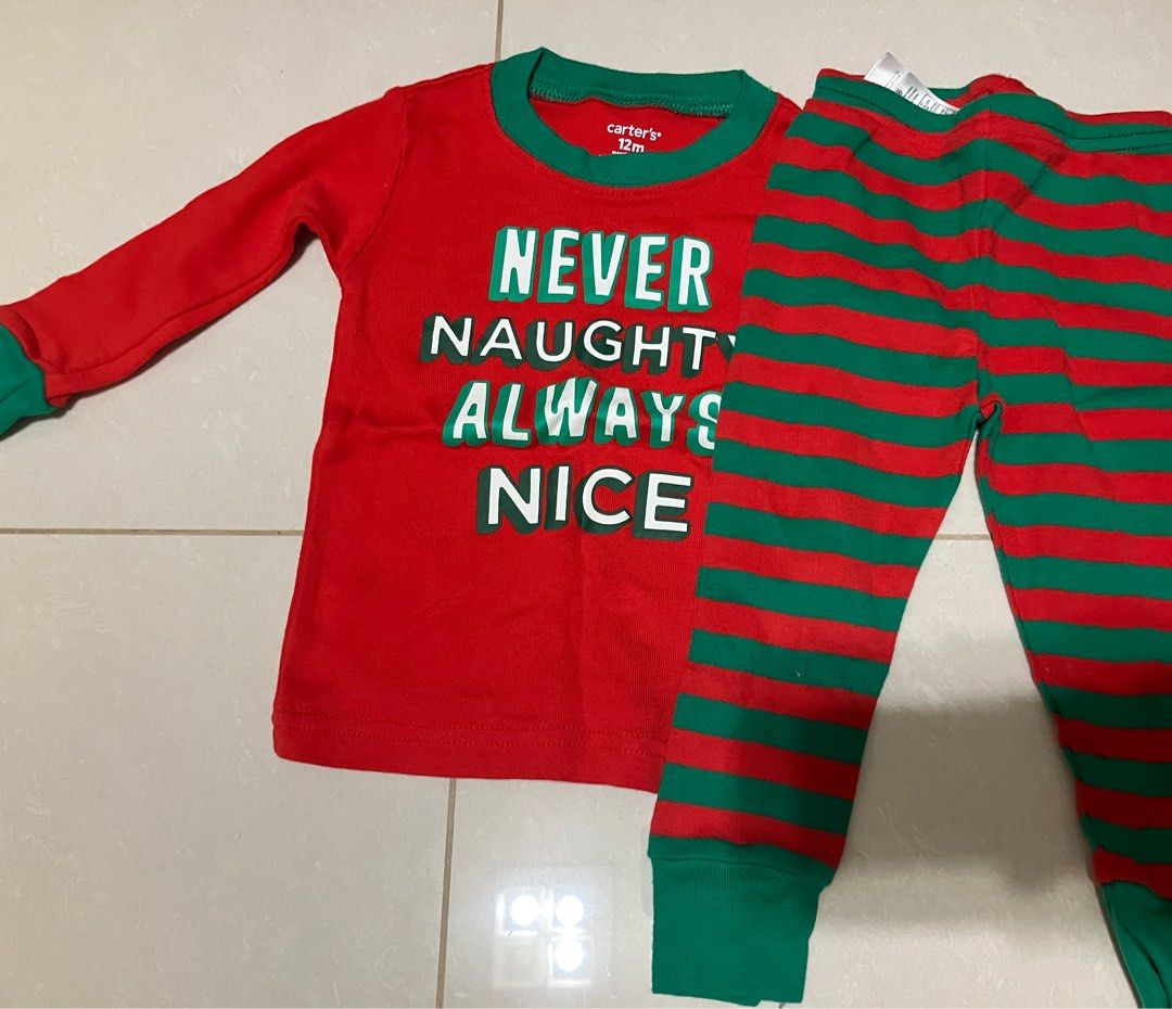 Carters shop elf pajamas