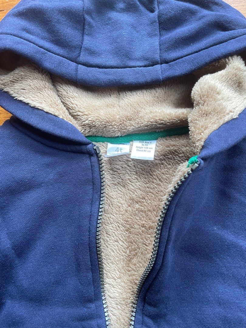 Fur lined sale zip hoodie