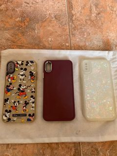 case iphone xs max red burgundy mickey