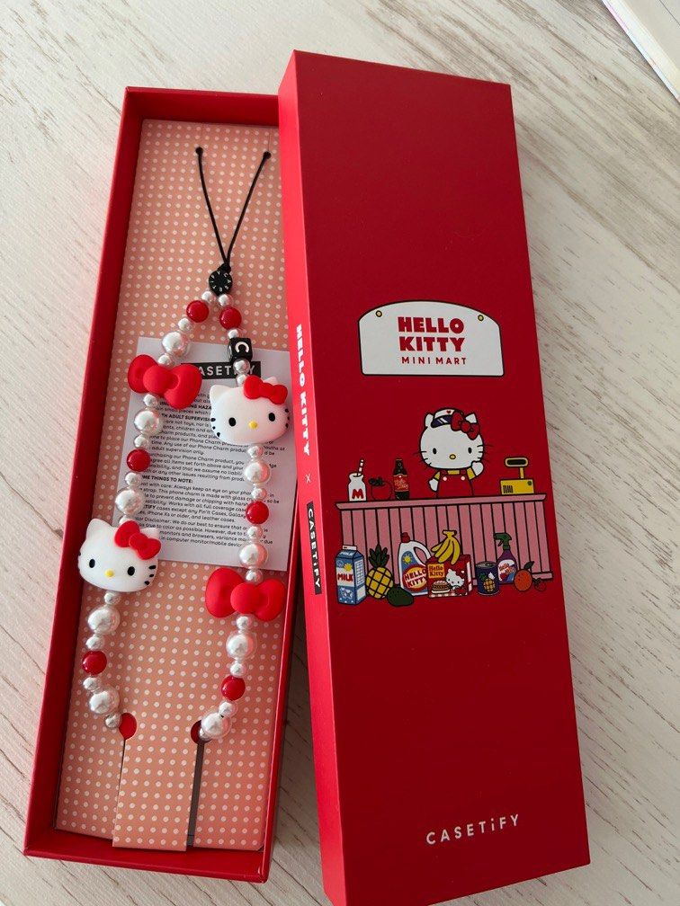 Casetify hello kitty 限量手機繩現貨, 手提電話, 電話及其他裝置配件