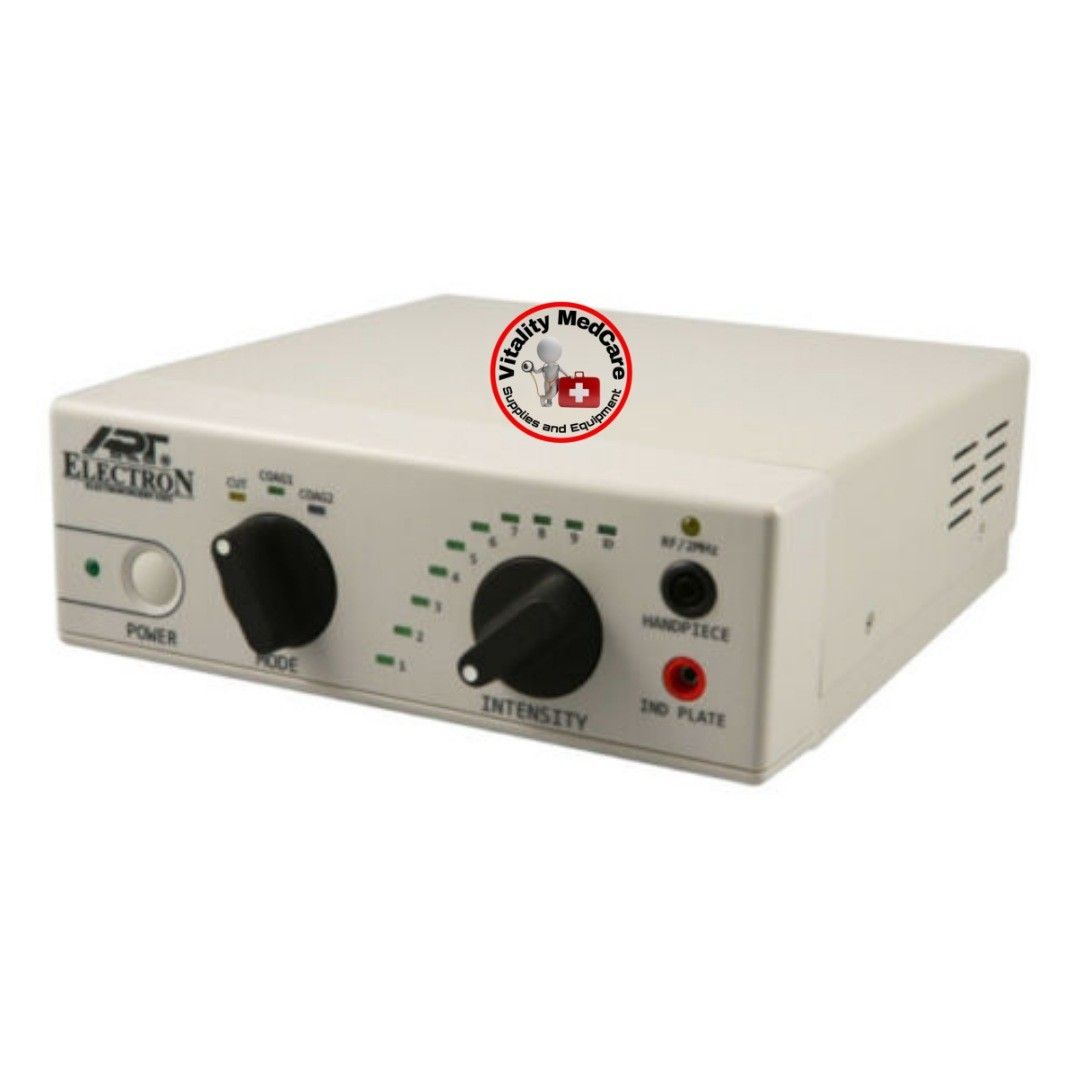 CAUTERY MACHINE BONART (Category: Medical Supplies & Tools) located in Manila. Submitted by vitalitymedcare.se (Listing ID 1256928979, Image 2). Description: CAUTERY MACHINE BONART Maximum power output: 50W (@ 400 ohm load) Power supply: 110V±5% ~50/60Hz 92VA or 220V±5% ~50/60Hz 92VA Work frequency: 1.5~1.7MHz±5% Dimension (cm): 23(L) x 22.5(W) x 8.5(H) Hand piece cable length: 190 cm Indifference plate cable length: 190 cm Weight: 12lbs Dimensio