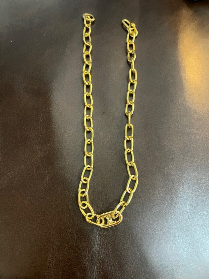 Celine gold chain necklace shop