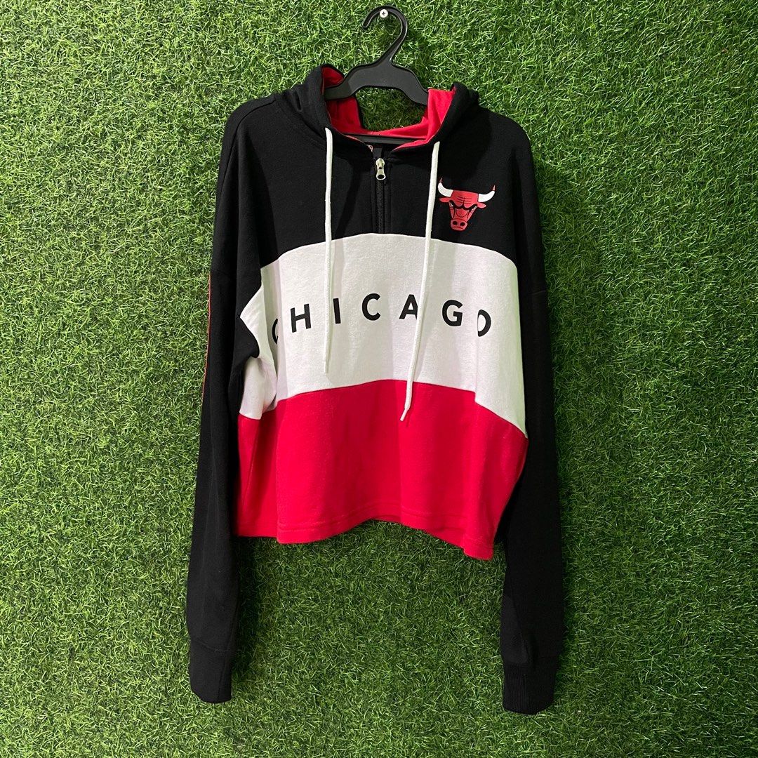 Bulls crop top hoodie new arrivals