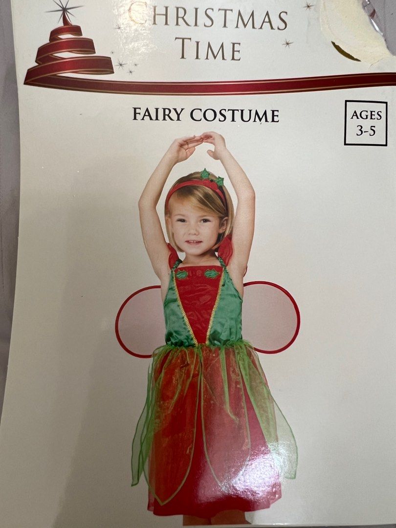 Christmas Fairy Costume 3 5yo