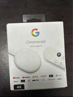 Chromecast with Google TV and Remote (2022) 4K Ultra HDR [GA01919-US]