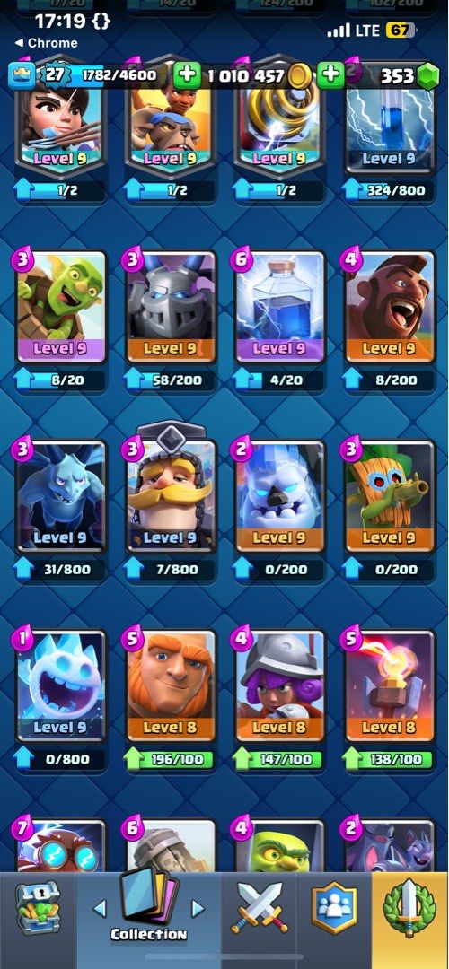 Good deck for 3000-3400 trophies