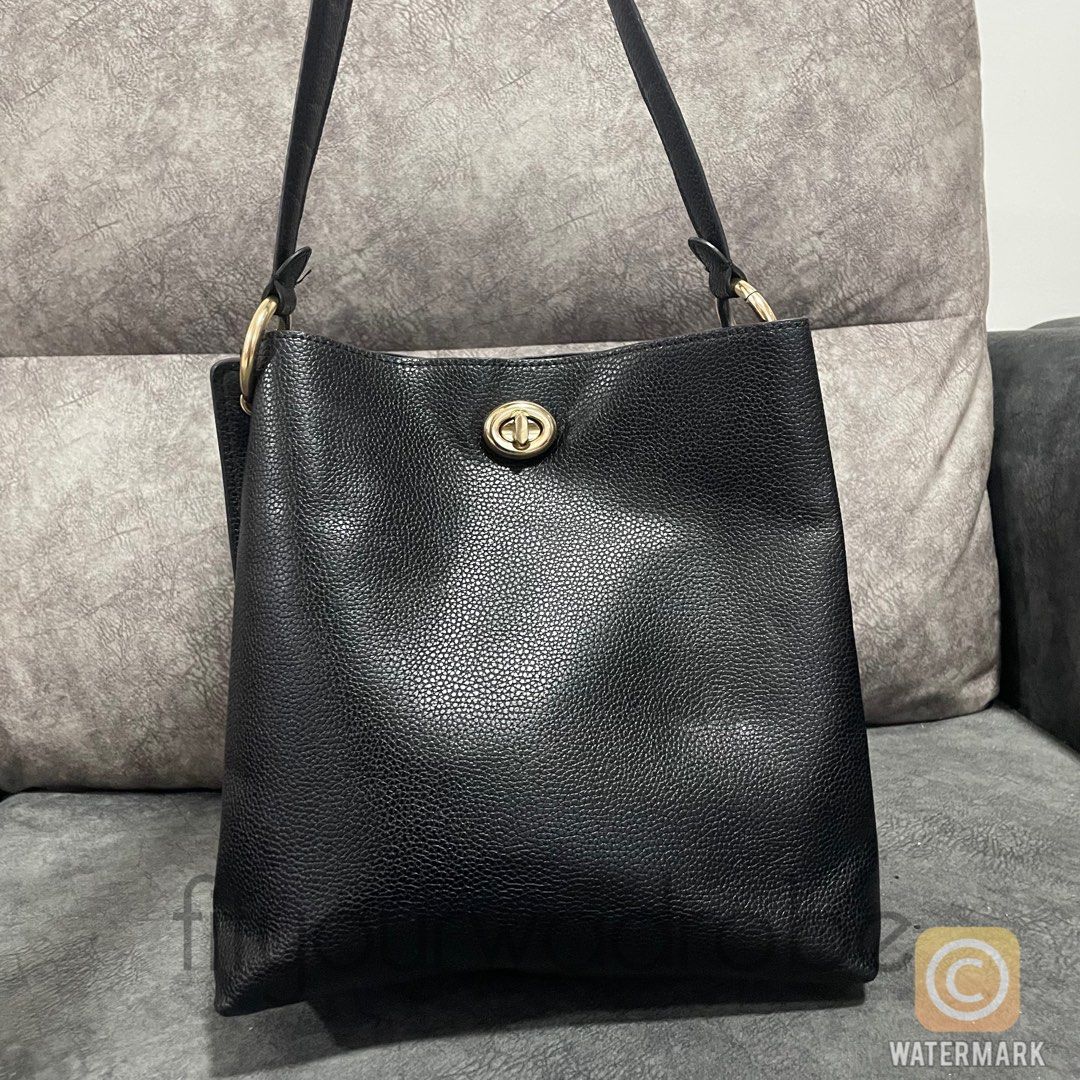 Coach charlie bucket outlet bag dark turquoise