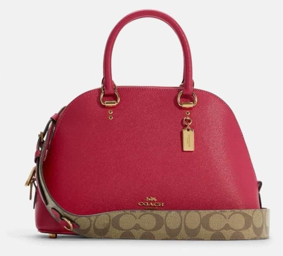 Coach Katy Satchel Bag with Signature Strap, Luxury, Bags & Wallets on