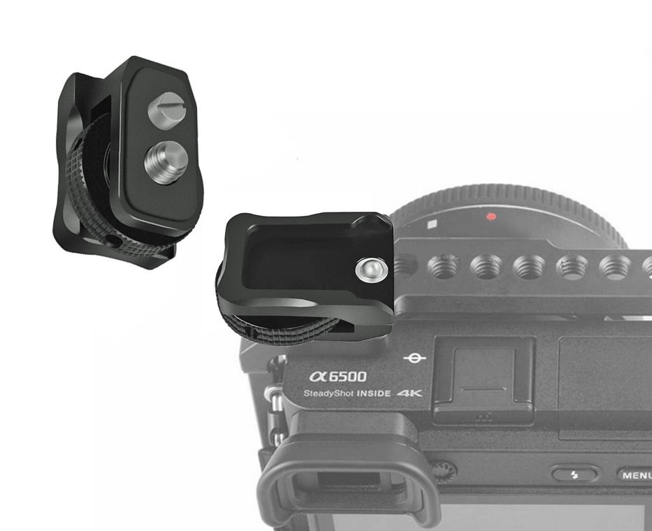 Cold Shoe Mount Adapter for Dslr Mirrorless Camera Cage Rig Video Flash