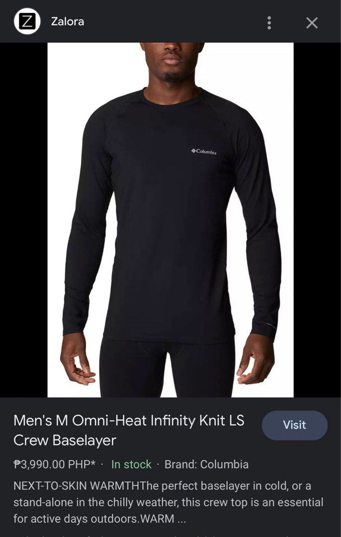 Columbia omni online heat base layer