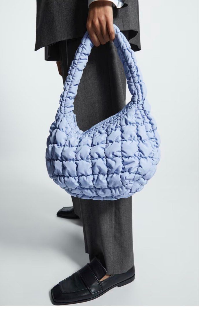 COS baby blue quilted bag Women s Fashion Bags Wallets