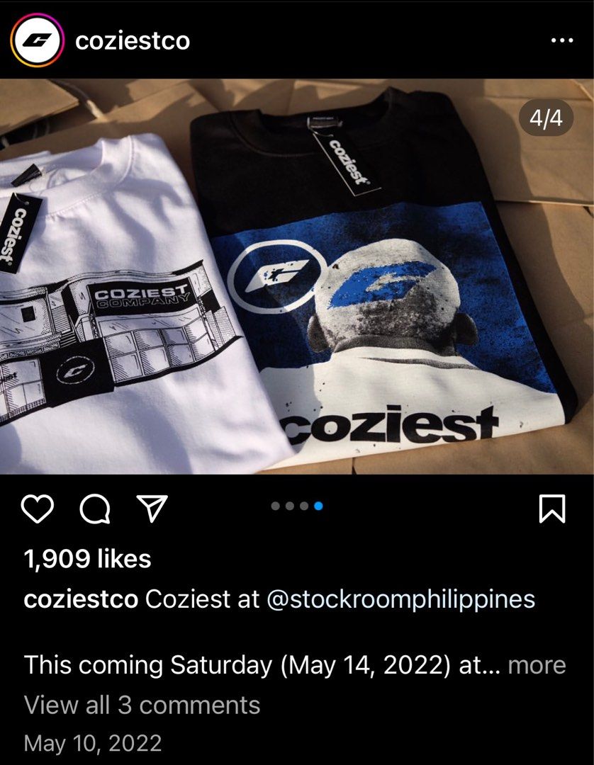 Coziest (Worm tee) (Category: Tshirts & Polo Shirts ) located in Manila. Submitted by thriftchup (Listing ID 1256901098, Image 3). Description: Bnew Never worn Size 2xl Condition 10/10.