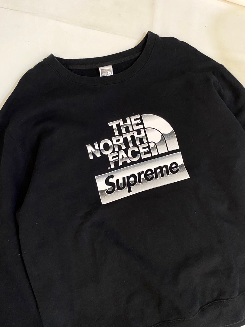Supreme x tnf crewneck new arrivals