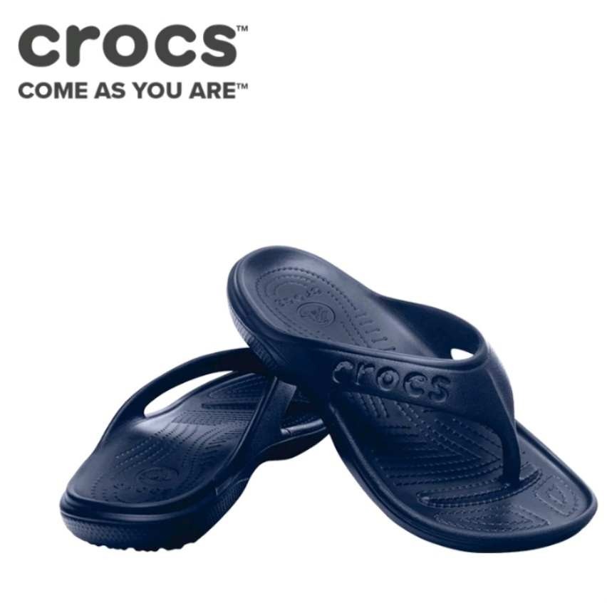Crocs Baya Flip in Navy M6W8 Men s Fashion Footwear Slippers