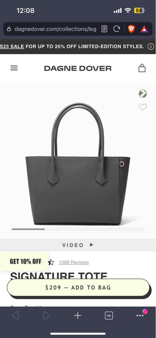 Dagne dover tote top sale