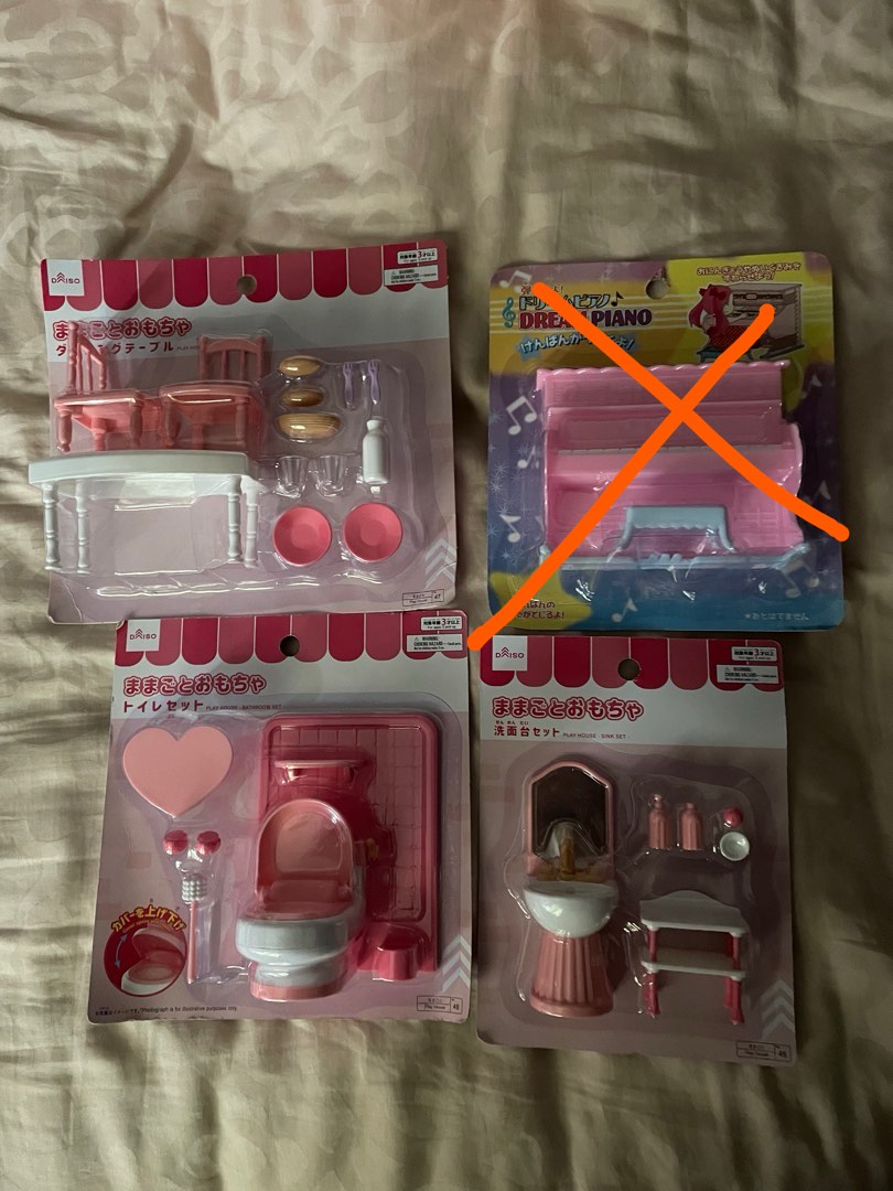 Daiso doll house toys set, Hobbies & Toys, Toys & Games on Carousell