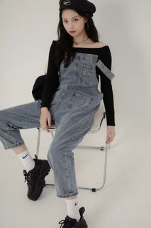 Denim dungaree