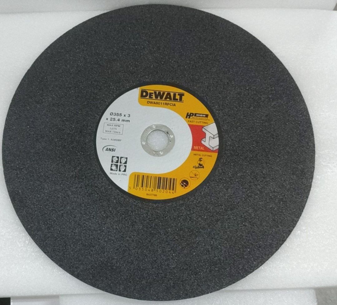 DEWALT 14 High Performance CUTTING WHEEL A30QBF Steel Metal Precision Cutting Construction Tools Furniture Home Living Home Improvement Organisation Home Improvement Tools Accessories on Carousell