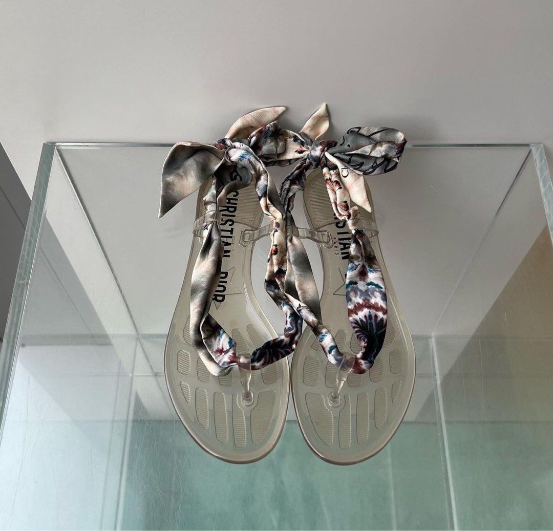 Dior scarf sandals 2025