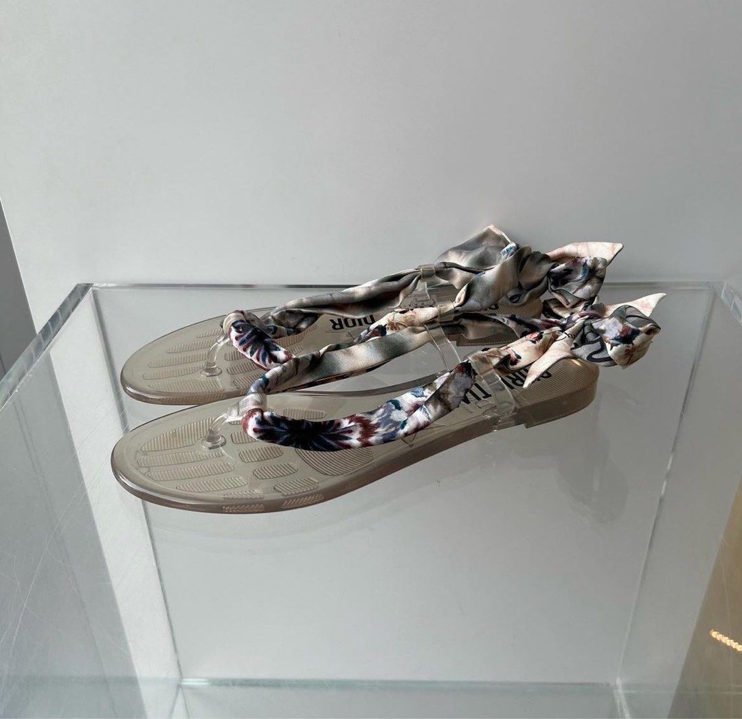 Dior scarf sandals sale