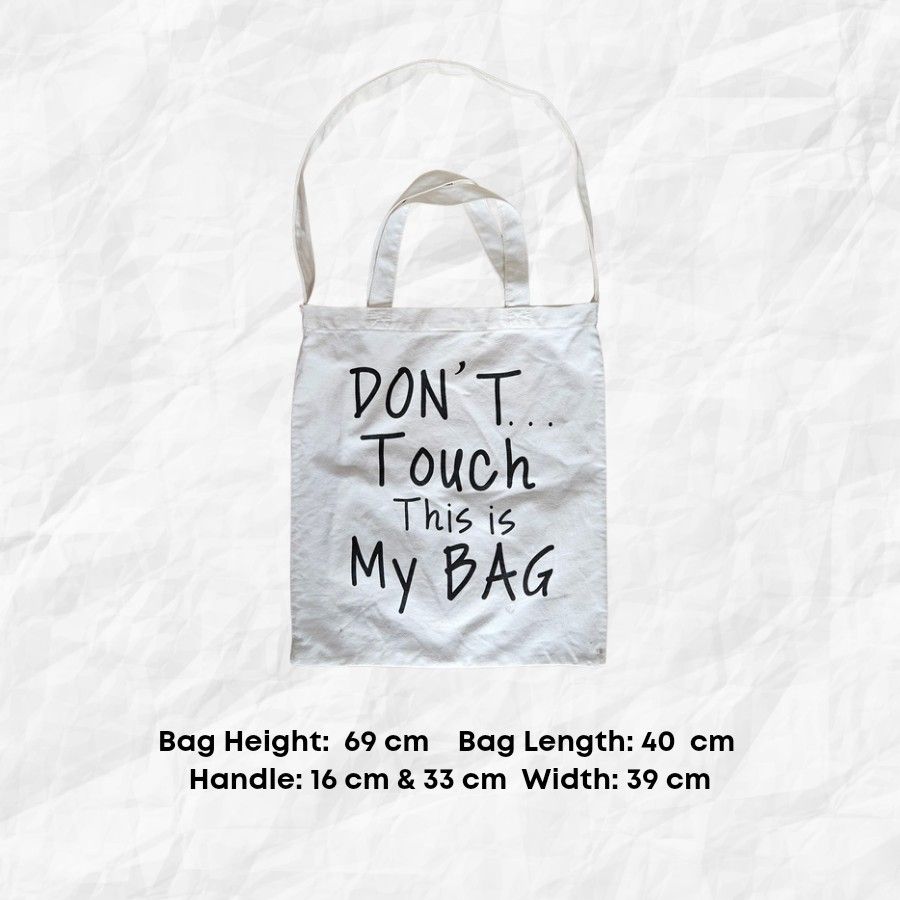 "Do Dot Touch My Bag" Funny Morale Patch - Hook & Loop, Embroidered, For Backpacks, Hats, Vests