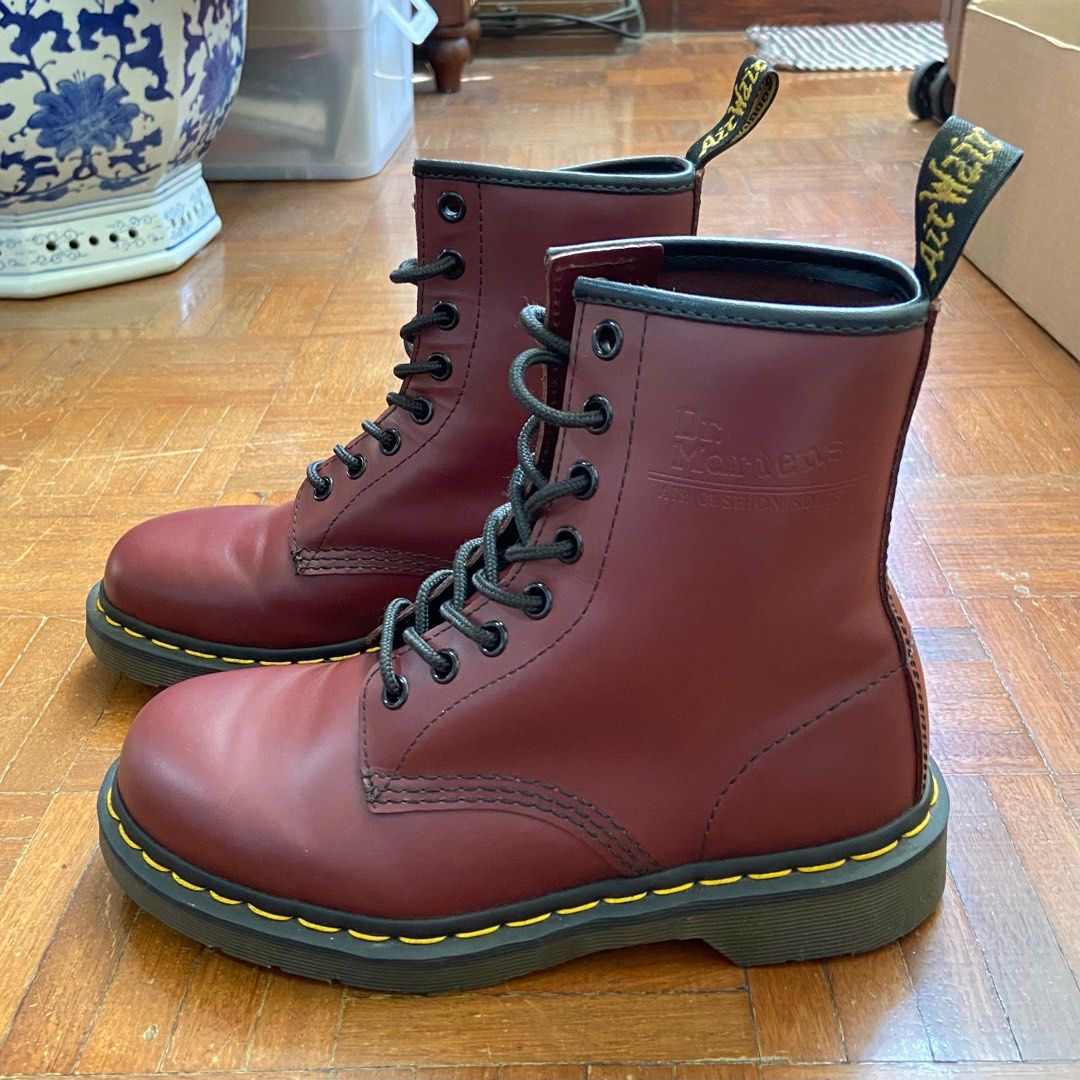 Dr martens cherry store red rouge smooth