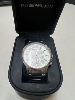 EMPORIO ARMANI AR2458 義大利品味手錶/白面46mm