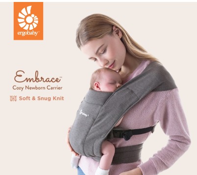 Ergobaby Embrace Soft Cozy Newborn Baby Carrier SOL3176 Babies Kids Going Out Carriers Slings on Carousell