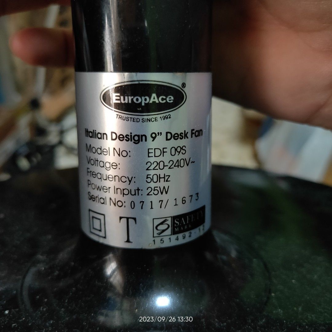 EuropAce 9" Inch Desk Fan Grille Replacement Parts (Model no. EDF 09S