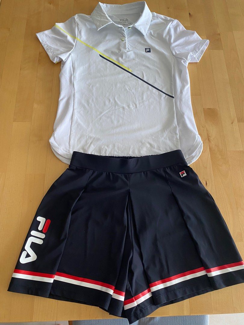 White discount fila skirt