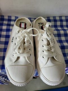 White slip ons top