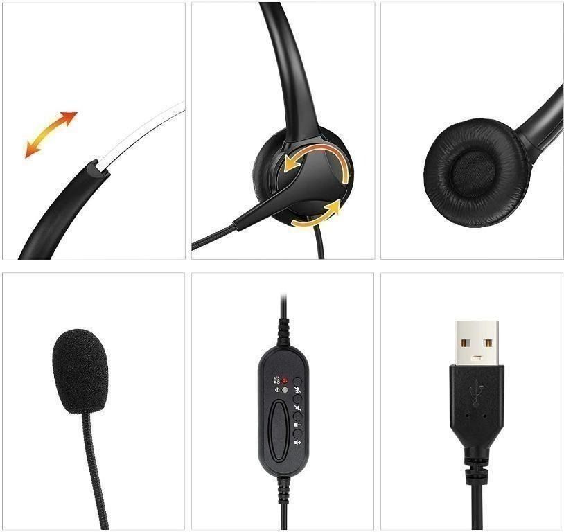 Usb headset 2025 for sale