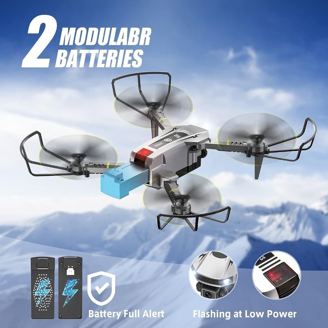 FIRE SALE TOPRCBOXS S2 Mini Drone for Kids with 1080P HD Camera FPV Quadcopter Cool Toys Gifts for Boys Girls Foldable Drones with Altitude Hold