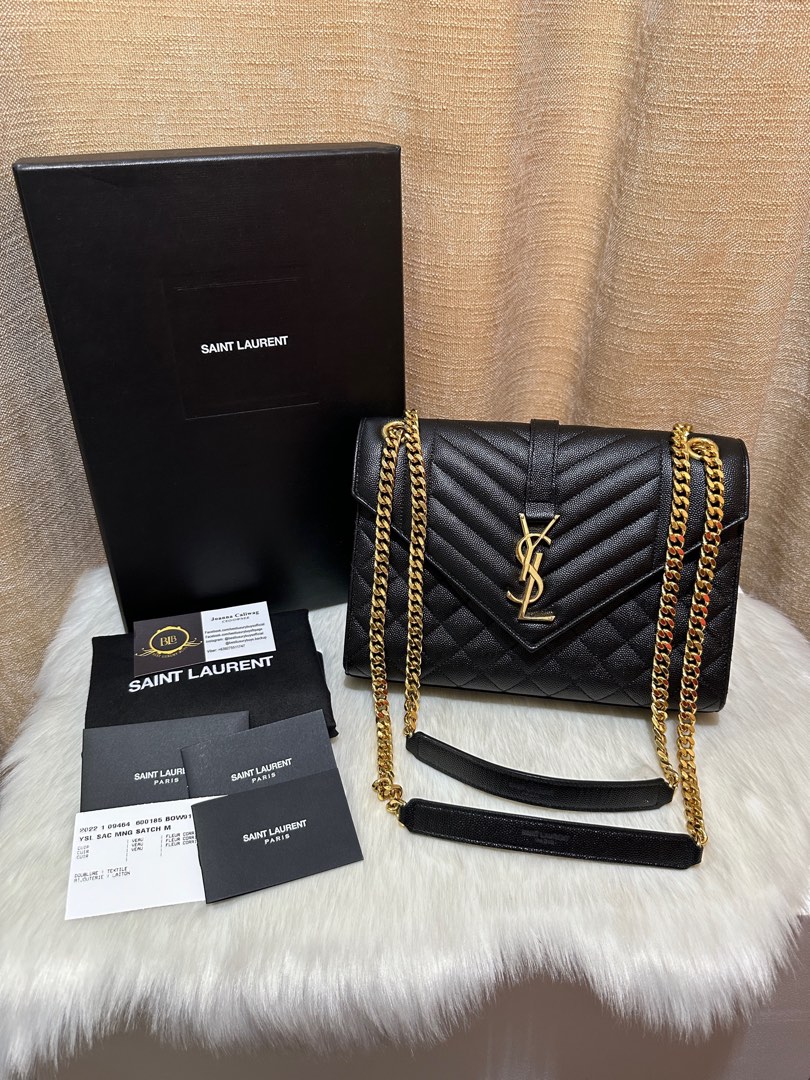 FLASH SALE Onhand New Authentic YSL 2022 Monogramme Small Flap Black