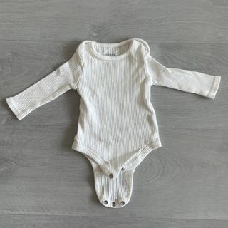 GB05004『mamas&papas』白色素面包屁衣