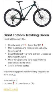 Giant Fathom 2 Mountain Bike Trekking Green