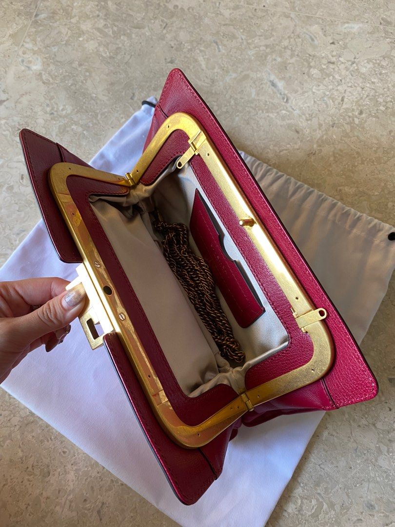 Givenchy pink top clutch