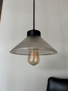 Glass pendant Lamp vintage
