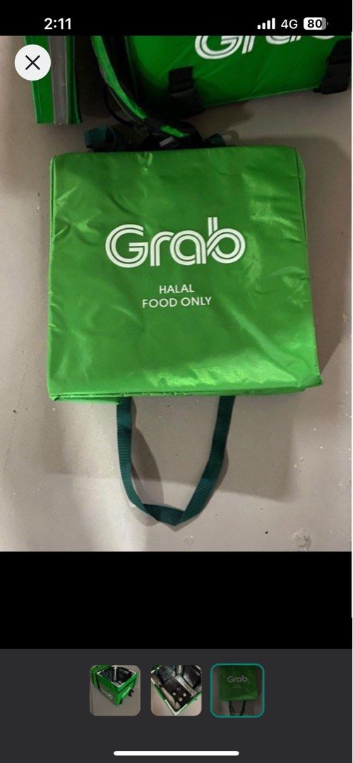 Grabfood bag setup clearance