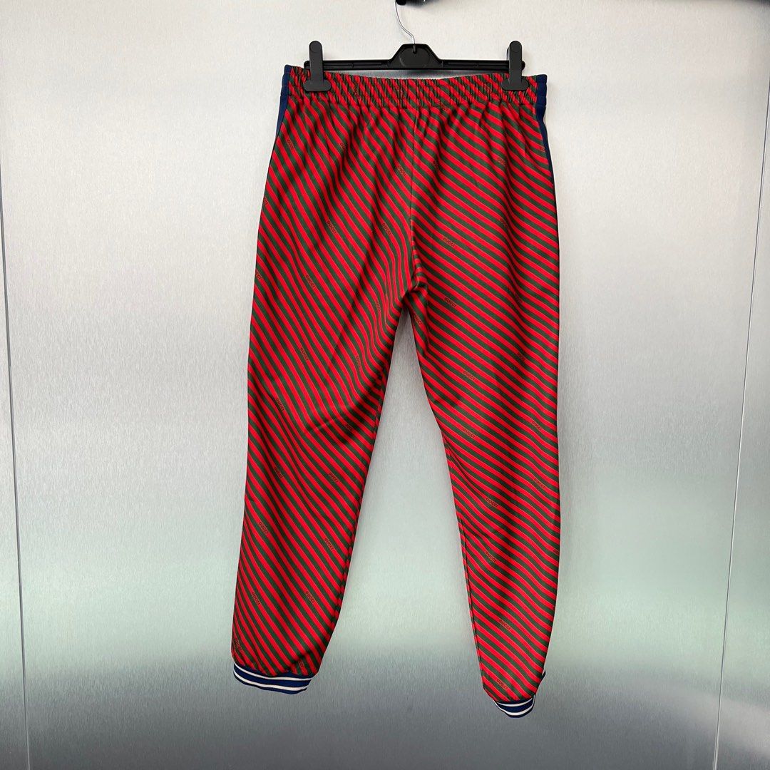 Green red stripe joggers online