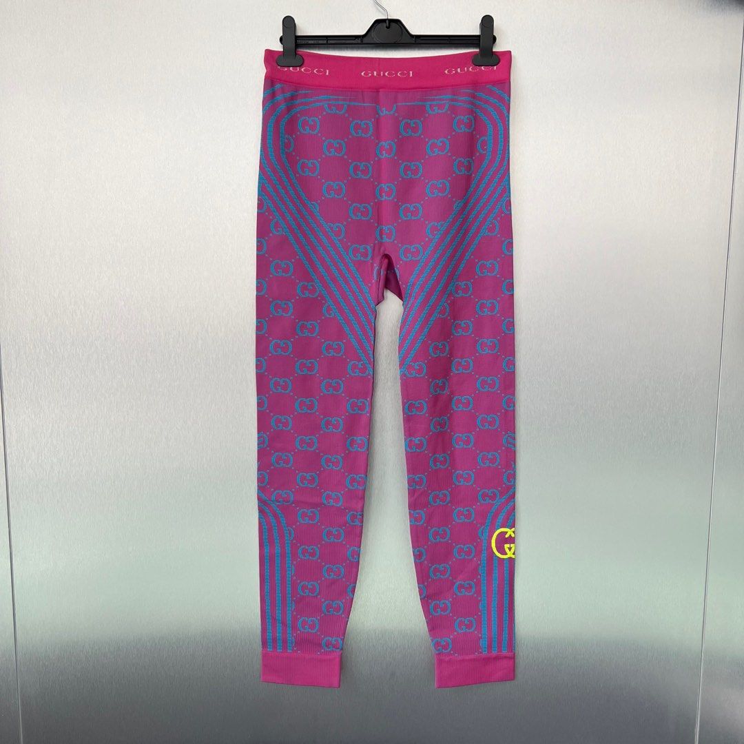 Gucci Leggings Pink, Women's Fashion, Bottoms, Jeans & Leggings on Carousell