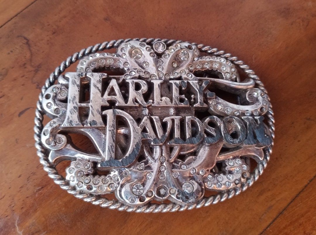 Harleton Buckle Harley Davidson Buckle Made In Taiwan, Fesyen Pria, Aksesoris, Ikat ...