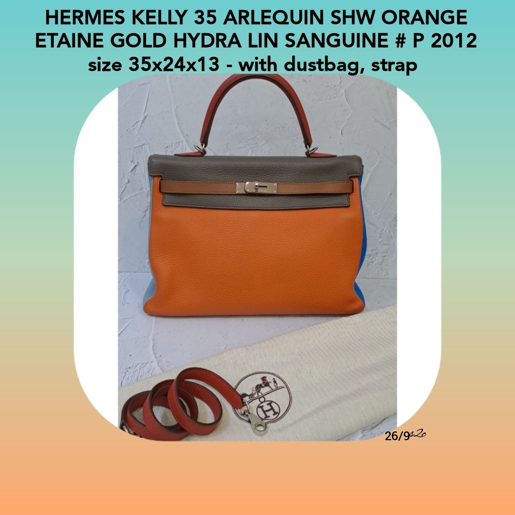 Hermes 2012 Kelly 35 Arlequin Bag Limited Edition.