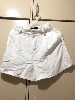 High Quality White Linen Trouser Shorts