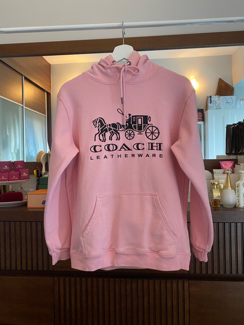 COACH Long Sleeve Hoodie, Luxury, Apparel on Carousell