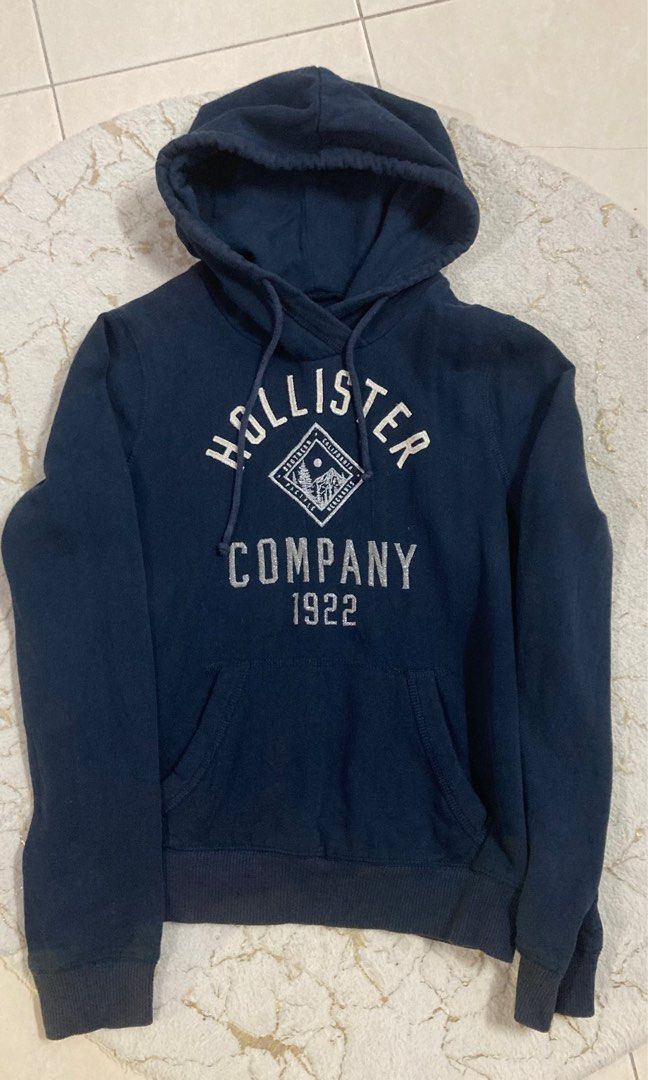 Dark blue hollister hoodie online